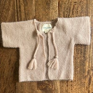 Kids Cream Knit Vest